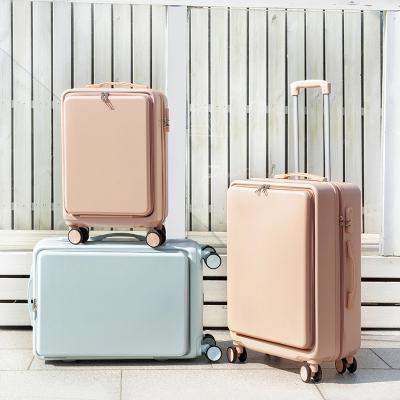 China Lightweight Durable ABS Hardside Luggage With Spinner Wheels Travel Suitcase Box Carry On Travel Luggage for sale