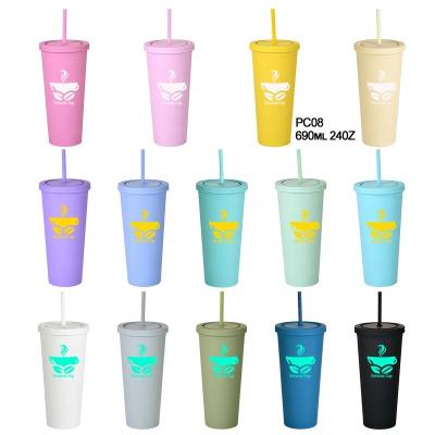 China Stocked Wholesale High Quality Plastic Cup Lids Custom Printed Plastic Cups PP Plastic Cup for sale