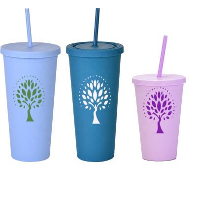 China Stocked Best Quality 25oz Double Wall Plastic Cups With Lid Wholesale Square Plastic Cup Zhejiang Plastic Cup for sale