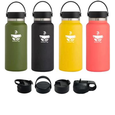 China Business Water Bottles With Logo Custom Stainless Steel Vacuum Flask Thermos Stainless Steel Tumbler Cups With PP Lid for sale