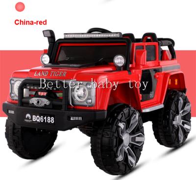 China Open Doors Electric Battery Kids Cars 12V 4 Double Wheels 4 Motors Remote Control Toys Vehicles for sale