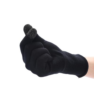 China OEM Manufacturer Wholesale Touch Screen Nylon Gloves For Sale Mobile Game Sleeves Controller Finger Tips Anti-Sweat for sale