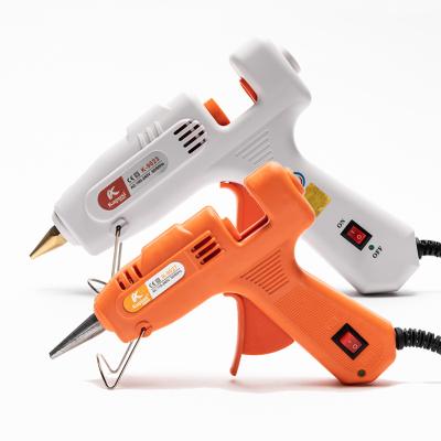 China Kapusi Industrial Gun Body Copper Quick Preheat Mini Hot Melting Glue Guns Plastic Nozzle for sale