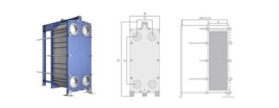 China SM0254 Dichtplatten- und Rahmenwärmetauscher für die Metallindustrie B30B-Serie zu verkaufen