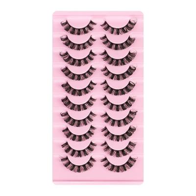 China 5D Russia D Loop Faux Mink Eyelashes Wholesale Private Label Natural Long Fluffy Eye Lashes Custom Seller Packaging Lashes Lashes for sale