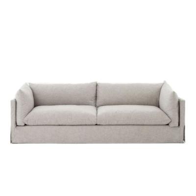 China Slipcovered Most Popular Fashion Sofa Set Home Furniture Skirted Soft Cheap Design Canvas Living Room Sofa Modern for sale