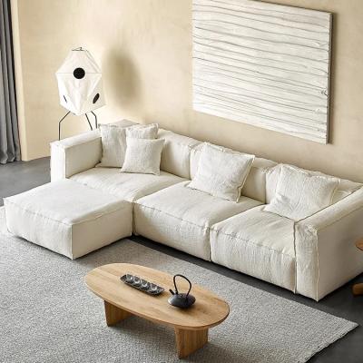 China (Other) Hot Selling Adjustable Modern L Shape Sofa Living Room Custom Canvas Sectional Sofas Set Furniture Couches Italy Style Sofa Corner for sale