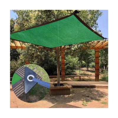 China Durable Outdoor Sunblock Polyethylene Shade Sails Swamp Tarpaulin Green 40% - 6.5*20ft Sun Shade Fabric for sale