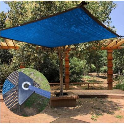 China 40% - 6.5*20ft Durable Hot Selling Shade Tent Fabric Blue Resist Rays Shade Sail Fabric for sale