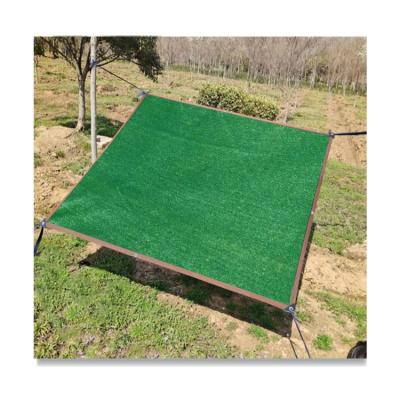 China Durable Outdoor Sunblock Polyethylene Shade Sails Swamp Tarpaulin Green 40% - 6.5*20ft Sun Shade Fabric for sale