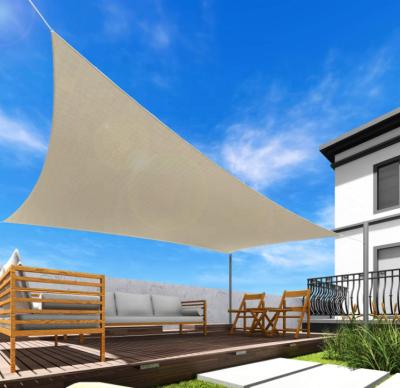 China Hot Selling Outdoor Canopy 10*16ft 95% Sunblock Sun Shade Sail Waterproof Sunshade Net Shelter Patio Canopy Cloth Rectangle Sun Shade Sail for sale