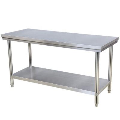 China Heavy Duty Adjustable Shelf Height Stainless Steel Kitchen Worktable Restaurant Kitchen Equipment for sale