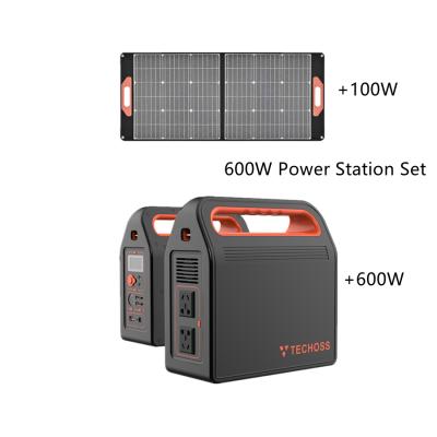 China 2021 New Design 110V 220V 500W 600W 7000W Game Power Station Indoor Portable Outdoor Solar Power Supply for sale