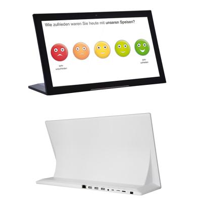 China NFC 17.3 Inch 15.6 Inch Tablet PC Kiosk Advertising Contact Display Desktop Android Customer Feedback for sale