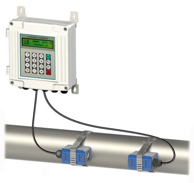 China Carbon Steel Multi Pulse Technology Liquid Ultrasonic Flow Meter Water Meter for sale