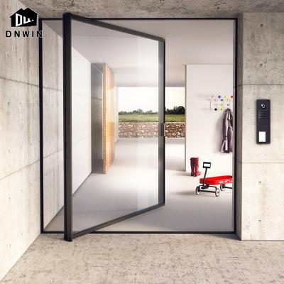 China Waterproof High Quality French Style Villa Interior Aluminum Pivot Doors for sale