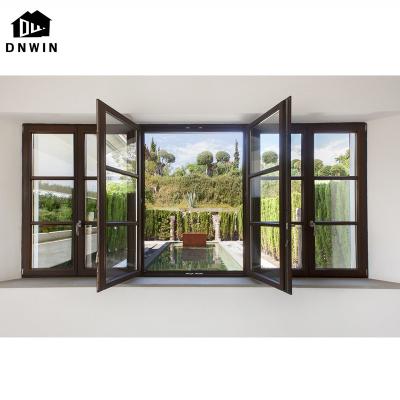 China Swing Factory Customized Homes Aluminum Casement Double Glass Window for sale