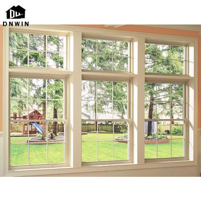 China American Style Aluminum Sound Proof Single Hung Double Sliding Hung Vertical Sliding Window for sale