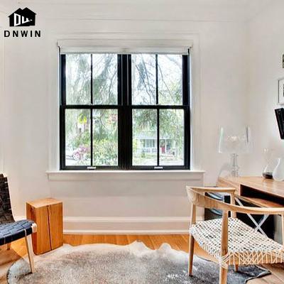 China Sliding Minimalist Style Apartment Aluminum Tempered Glass Single And Double Hung Window for sale