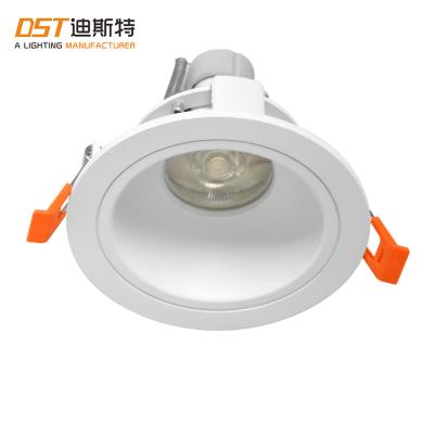 China Modern Aluminum Square Round Commercial Ceiling Spot Light For Office Recessed MR16 GU10 LED Spotlights for sale