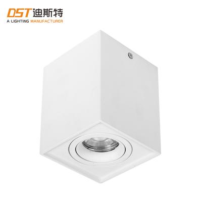 China Modern Outdoor Mounted Adjustable Ceiling Down Lamp Square MR16 GU10 LED Aluminum Indoor Spotlights for sale