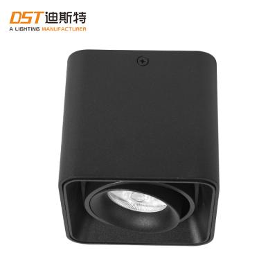 China Modern Rotatable Square Spot Light Angle Adjustable Aluminum Mount MR16 GU10 Outdoor Spotlight for sale