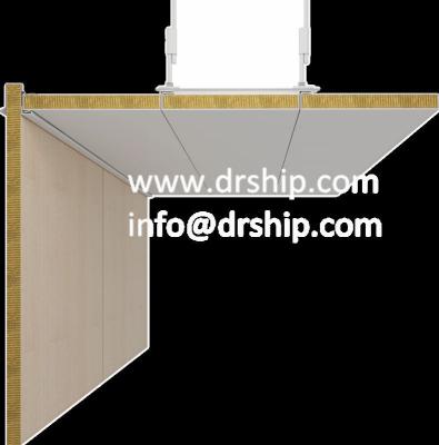 China Between cabins or between cabin& hallway or between the kitchen& Mess Room Marine Type A Rock Wool Interior Composite Wall Panel for sale