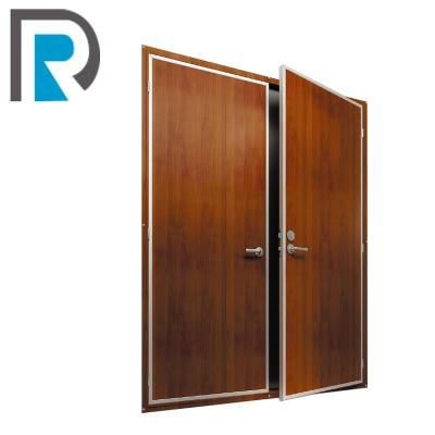 China Factory Sale Double Leaf Solid Wood Swing Door For Boat for sale