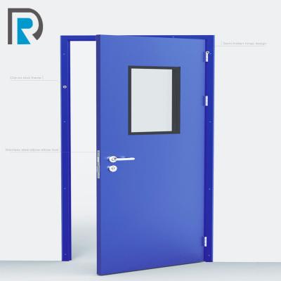 China Medical swing good prices modular cleanroom security door metal for hospital for sale