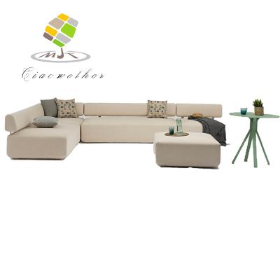 China Modern Modern Style L Shape Couch Outdoor Furniture Hot Sale Patio Sofa Set for sale