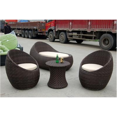 China Modern Aluminum Frame Rattan Outdoor Garden Relax Sets for sale