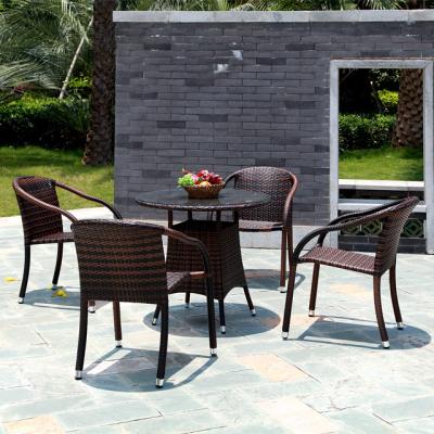 China Outdoor Table Outdoor Garden Furniture Rattan Tables for sale