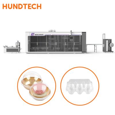 China Plastic Vacuum PVC PP Thermoforming Machine Vacuum Thermoformer 3kw Servo Motor for sale