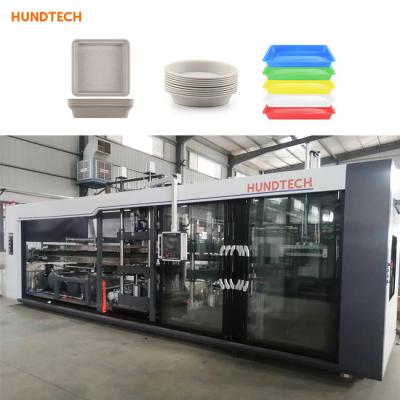 China sistema de prevención de intrusiones basado en host del ANIMAL DOMÉSTICO que calienta el moldeado Tray Forming Machine Automatic Tray anterior en venta