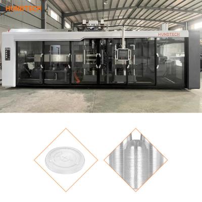 China 600mm Width Plastic Coffee Cup Lid Forming Machine Biodegradation Starch Material for sale