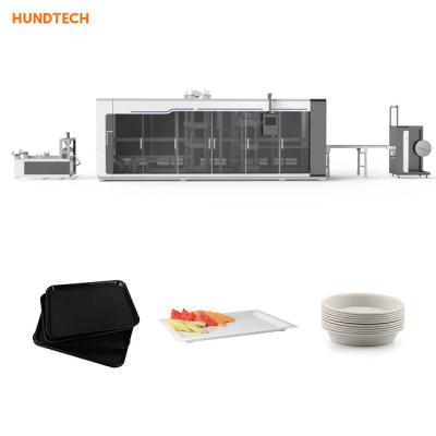 China Máquina de fabricación de placa disponible serva multi de Thermoforming para el restaurante de la cantina en venta