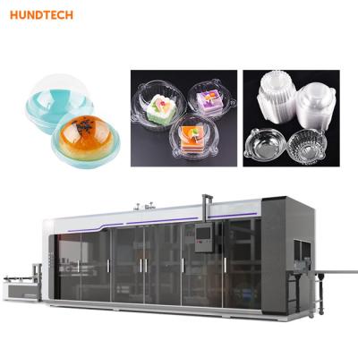 China Máquina thermoforming material soluble automática de la caja de embalaje de la torta 4.5KW en venta