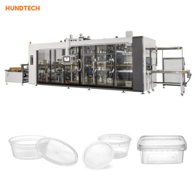 China Cuenco plástico de los alimentos de preparación rápida de Multiservo que hace la máquina Thermoforming 0.8MPa en venta