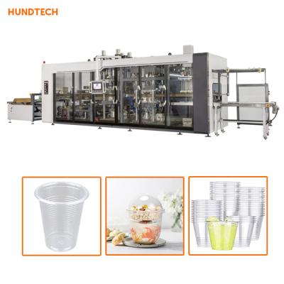 China Taza plástica compacta que hace máquina Thermoforming la taza disponible que hace la máquina en venta