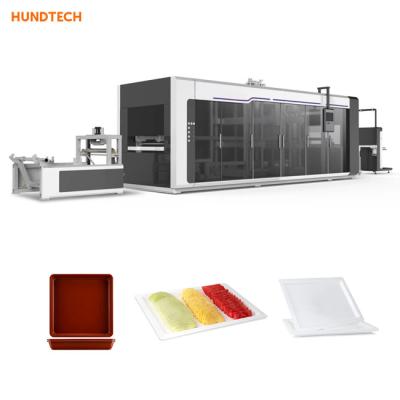 China máquina de fabricación de placa disponible del cuchillo 10m Thermoforming que empaqueta 3KW alimentación serva en venta