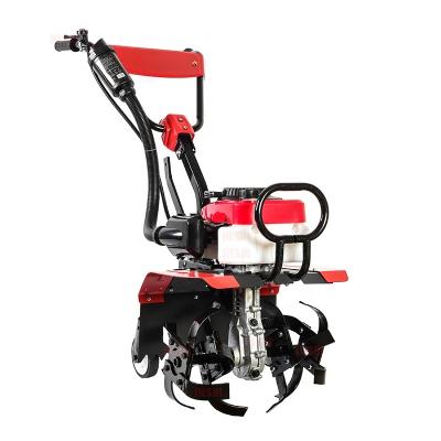 China Building Material Shops CE Euro V 4 Stroke 149CC Mini Rotovator Front Tie Tiller Cultivator for sale