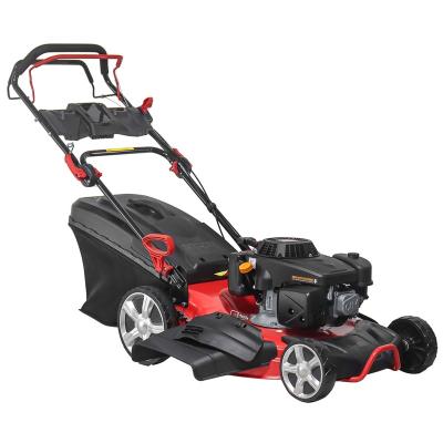 China 4-Stroke Strong Power Self Propelled 4 Stroke 224Cc 8 Position Central Petrol Lawn Mowers 22'' for sale