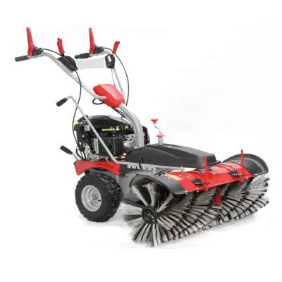 China Building Material Shops Self-propelled 4 Stroke 196 CC Gasoline Engine Power Outdoor Cleaning Sweeper With 21'' Working Width for sale