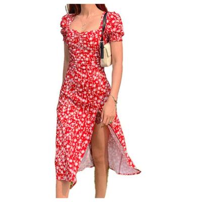 China 2021 New Arrival Breathable Polka Dot Print Woman Dresses Bodycon Dress For Women for sale