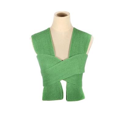 China Breathable Cool Cotton 91%-99% Clothes Short Length Style Women Crop Top Workmanship Padded Vest for sale