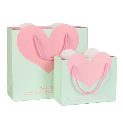 China Wholesale Biodegradable Paper Tote Bags Wedding Candy Love Portable Gift Bags for sale