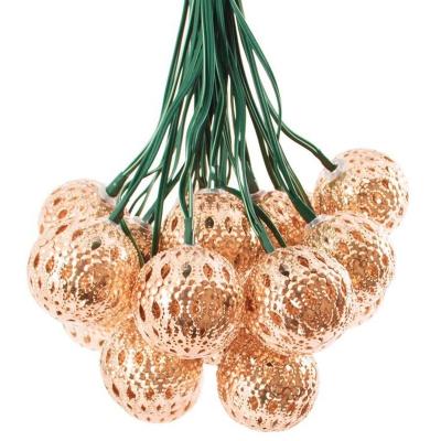 China Constant on the & 20 LED Solar Vintage Flashing Lights Fairy String Lights Outdoor Garden Waterproof Decor for sale