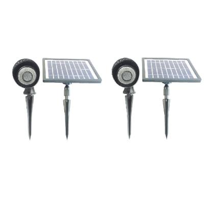 China Residential Solar Led Spot Light 5 RGB LED Street Lights Solar Bright Outdoor Garden Pathway Light for sale