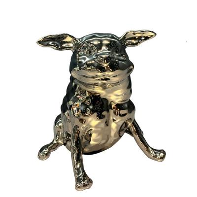 China China Wholesale 3d Jewelry Cute Animal Design Dog Electroplating Modern Luxury Home Decoration for sale