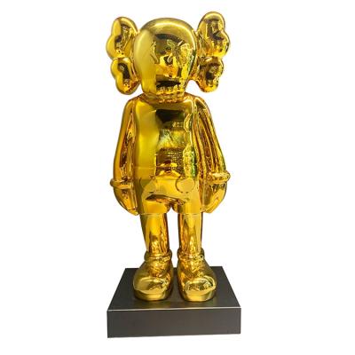 China High Quality Doll Home Cartoon XX Resin Pieces China Decoration Statue Metal Base Living Room Decoration for sale